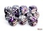 Gemini Purple-Steel/white 16mm d6 Dice Block (12 dice) - CHX26632